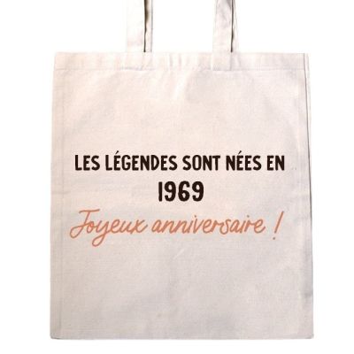 Tote bag message générique année 1969