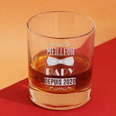 Verre à whisky personnalisé - Meilleur Grand-Père