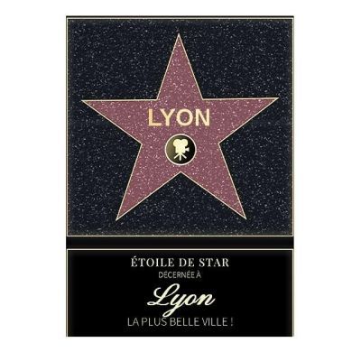 Affiche etoile de star personnalisé Lyon