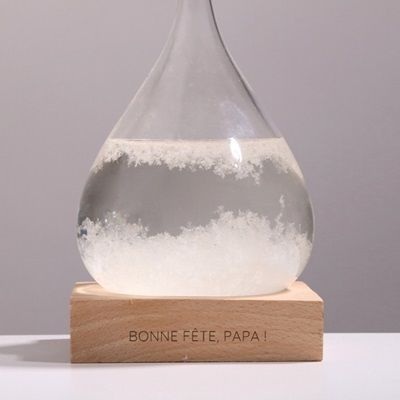 Baromètre Tempête Storm Glass - Message personnalisé