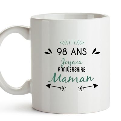Mug message positif maman 98 ans