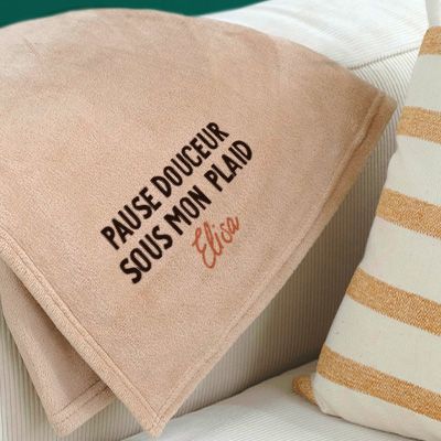 Plaid personnalisé - Message couleur