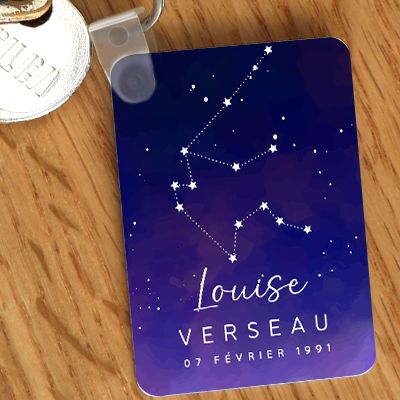 Porte-clés personnalisé Constellation - Verseau