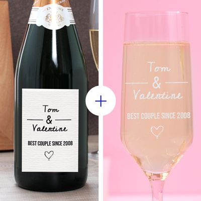 Coffret Champagne personnalisé - Couple