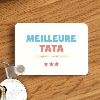 Porte-clés personnalisable - Meilleure Tata