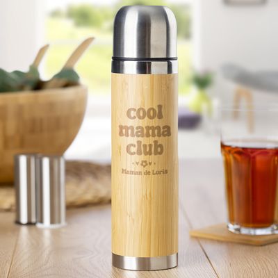 Gourde en bambou personnalisée - Cool Mums Club