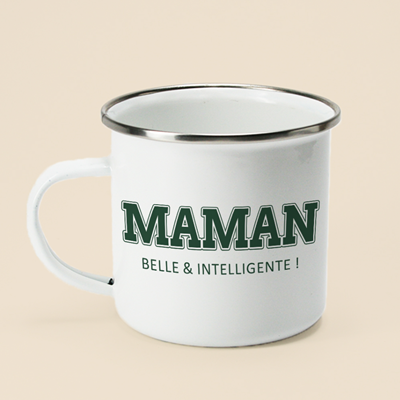 Mug émaillé personnalisé - College Style