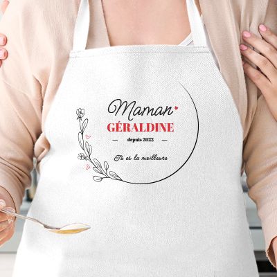 LaTostadora Tablier Personnalisé Mamie Maman Fete Des Meres - Tablier  Cuisine Personnalisable Femme Humour - Tablier Barbecue Cadeau Personnalisé