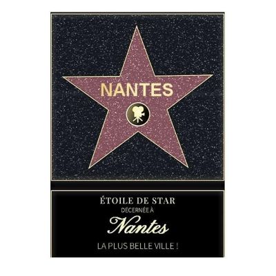 Affiche etoile de star personnalisé Nantes