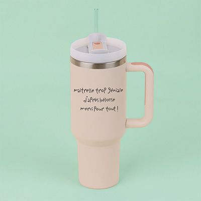 Gourde lifestyle personnalisée - Mots d'enfants pour maîtresse