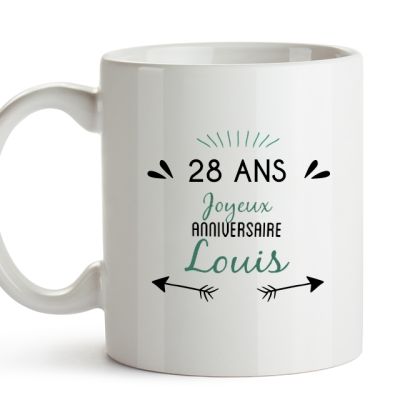 Mug personnalisable homme 28 ans