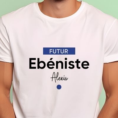 Tee shirt personnalisé homme - Futur ebéniste