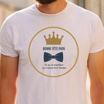 Tee shirt personnalisé homme - Papa Royal