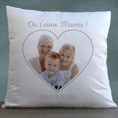 Coussin personnalisé - Coeur Photo