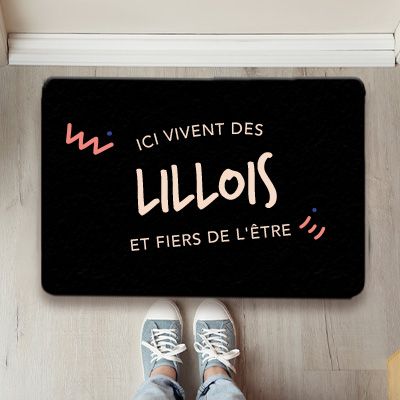 Paillasson personnalisé - Ici vivent des Lillois