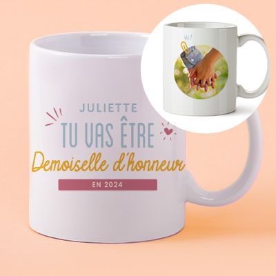 Mug personnalisé - Tu vas être demoiselle d'honneur