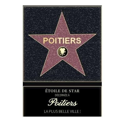Affiche etoile de star personnalisé Poitiers