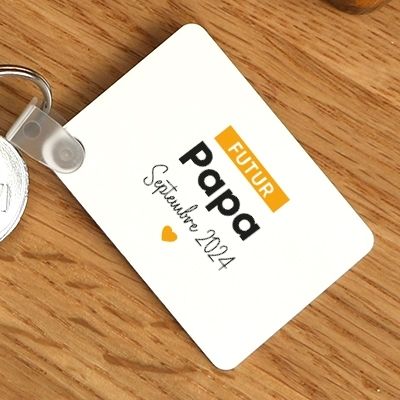 Porte-clés personnalisable - Futur papa