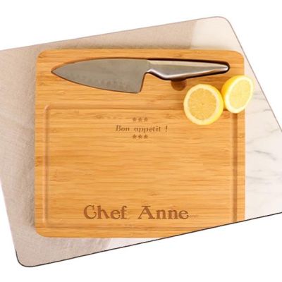 Planche à découper personnalisée pour une Anne