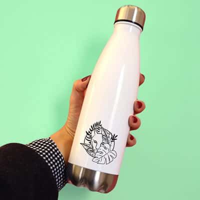 Gourde isotherme en inox personnalisable - Jungle