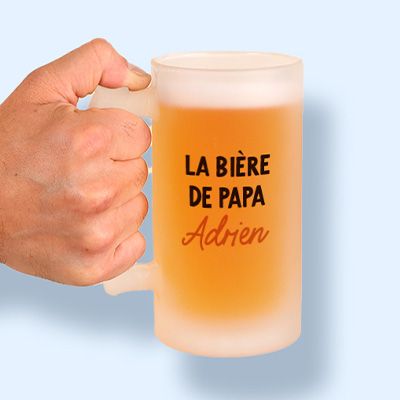 Chope de bière personnalisée - Message