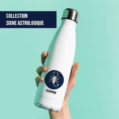 Bouteille isotherme en inox personnalisée - Signes du Zodiaque