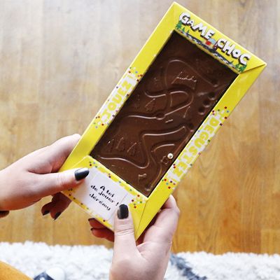 Tablette de chocolat personnalisée en forme de labyrinthe