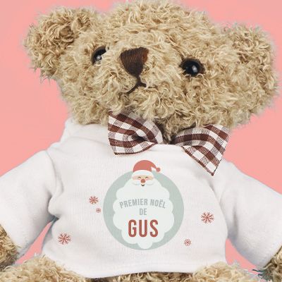 Ourson en peluche à personnaliser - Mon premier Noël