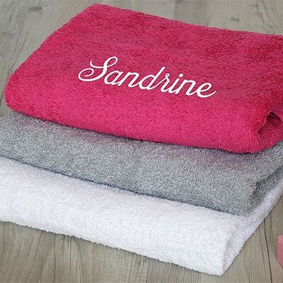 Serviettes de Bain Brodées