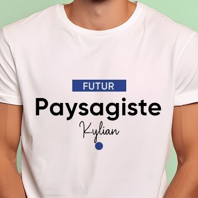Tee shirt personnalisé homme - Futur paysagiste