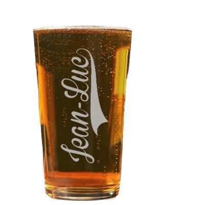 Verre à bière pinte personnalisé pour un Jean-Luc