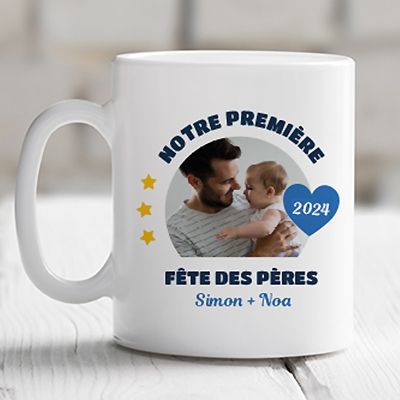 Mug personnalisé photo - Première Fête des Pères