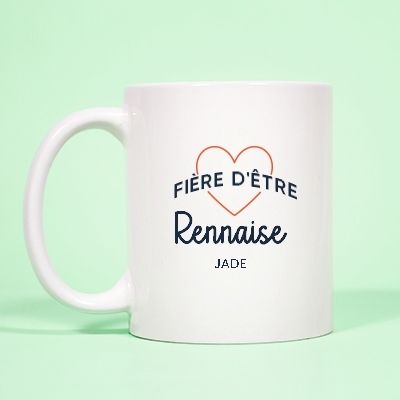 Mug personnalisé - Fière d'être Rennaise