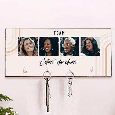 Porte clés mural personnalisé - Photos