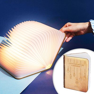 Lampe livre lumineux personnalisé - Ampoule