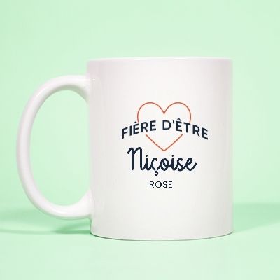 Mug personnalisé - Fière d'être Niçoise