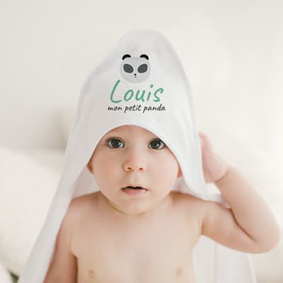 Cape de bain Personnalisable - Petit Panda