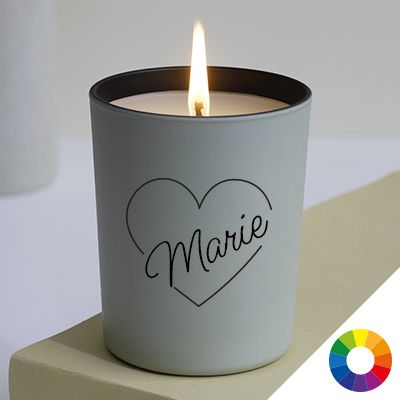 Bougie personnalisable parfumée - Coeur