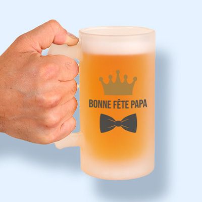 Chope de bière personnalisée - Papa Royal