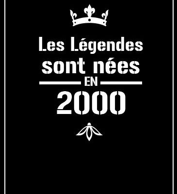 Affiche légendes femme née en 2000
