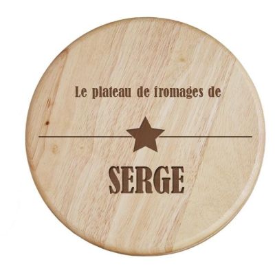 Set à fromage personnalisé pour un Serge