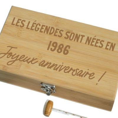 Coffret sommelier 5 accessoires message générique année 1986