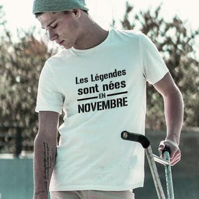 Tee shirt personnalisé homme - Légendes
