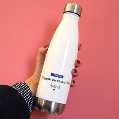 Gourde personnalisable - Futur agent de sécurité