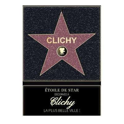 Affiche etoile de star personnalisé Clichy