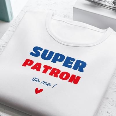 Tee shirt personnalisé homme - Super Patron