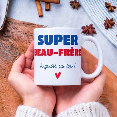 Voici à quoi ressemble un super frère mug / tasse cadeau texte - 300 ml - cadeau  frère