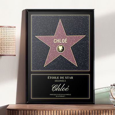 Étoile de Star personnalisée - Prénom