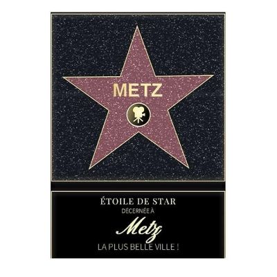 Affiche etoile de star personnalisé Metz