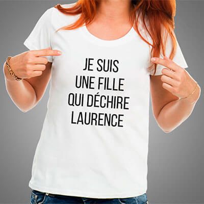 Tee shirt personnalisé femme - Message